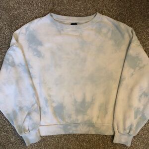 🩵5 for $20🩵 Gap Baby Blue & White Tye Die Crew Neck Sweatshirt